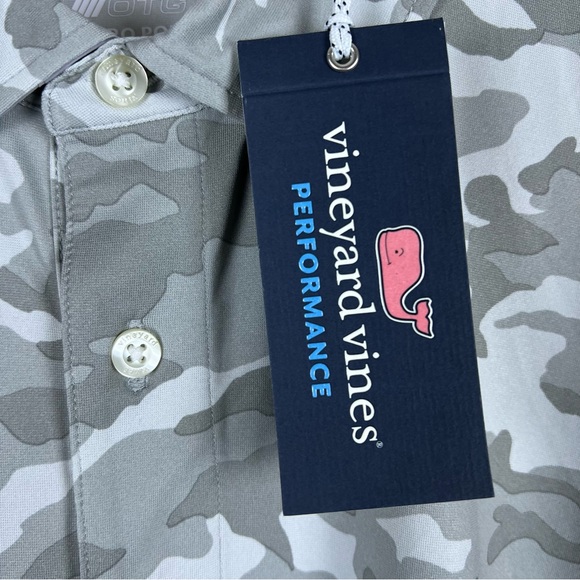 NWT Vineyard Vines Performance Camo Golf SAMPLE Polo Shirt Large - Picture 3 of 6